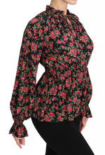Load image into Gallery viewer, Dolce &amp; Gabbana Elegant Black Floral Silk Shirt
