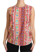 Load image into Gallery viewer, Dolce &amp; Gabbana Carretto Print Pure Cotton Tank Top
