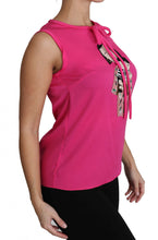 Load image into Gallery viewer, Dolce &amp; Gabbana Elegant Pink Silk Family Tank Top Shirt
