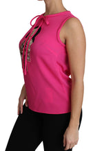 Load image into Gallery viewer, Dolce &amp; Gabbana Elegant Pink Silk Family Tank Top Shirt
