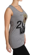 Load image into Gallery viewer, Dolce &amp; Gabbana Sequined Heart Tank Top in Gray
