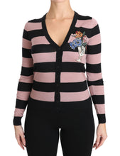 Load image into Gallery viewer, Dolce &amp; Gabbana Elegant Floral Embroidered Cashmere Cardigan
