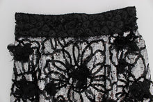 Load image into Gallery viewer, Dolce &amp; Gabbana Sequined High Waist Designer Mini Shorts

