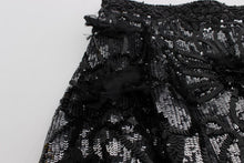 Load image into Gallery viewer, Dolce &amp; Gabbana Sequined High Waist Designer Mini Shorts
