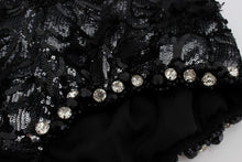 Load image into Gallery viewer, Dolce &amp; Gabbana Sequined High Waist Designer Mini Shorts
