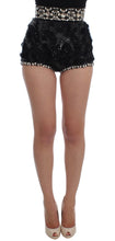 Load image into Gallery viewer, Dolce &amp; Gabbana Crystal Sequined Silk High Waist Shorts
