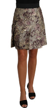 Load image into Gallery viewer, Dolce &amp; Gabbana Elegant Floral A-Line Jacquard Skirt
