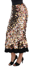Load image into Gallery viewer, Dolce &amp; Gabbana Sequin Embellished High-Waist Pencil Skirt
