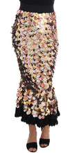 Load image into Gallery viewer, Dolce &amp; Gabbana Sequin Embellished High-Waist Pencil Skirt
