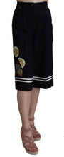 Load image into Gallery viewer, Dolce &amp; Gabbana Elegant High Waist Black Cotton Pants
