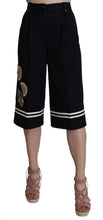 Load image into Gallery viewer, Dolce &amp; Gabbana Elegant High Waist Black Cotton Pants
