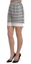 Load image into Gallery viewer, Dolce &amp; Gabbana Elegant Striped Silk Shorts - High Waisted
