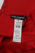 Load image into Gallery viewer, Dolce &amp; Gabbana Elegant Silk Red Embroidered Mini Shorts
