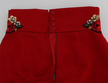 Load image into Gallery viewer, Dolce &amp; Gabbana Enchanted Sicily Crystal-Embellished Silk Shorts
