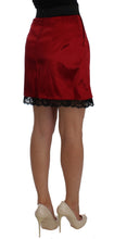 Load image into Gallery viewer, Dolce &amp; Gabbana Elegant Red Lace High-Waist Skirt
