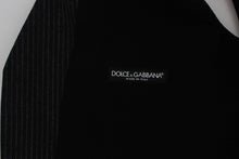 Load image into Gallery viewer, Dolce &amp; Gabbana Elegant Gray Striped Wool Vest
