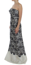 Load image into Gallery viewer, Dolce &amp; Gabbana Elegant Silk Lace Corset Maxi Dress
