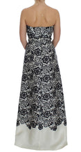 Load image into Gallery viewer, Dolce &amp; Gabbana Elegant Silk Lace Corset Maxi Dress

