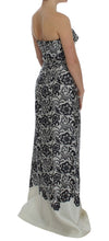 Load image into Gallery viewer, Dolce &amp; Gabbana Elegant Silk Lace Corset Maxi Dress

