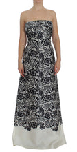 Load image into Gallery viewer, Dolce &amp; Gabbana Elegant Silk Lace Corset Maxi Dress
