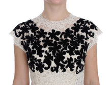 Load image into Gallery viewer, Dolce &amp; Gabbana Elegant Floral Lace Cap Sleeve Maxi Dress
