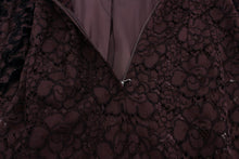 Load image into Gallery viewer, Dolce &amp; Gabbana Elegant Purple Floral Lace Maxi Dress
