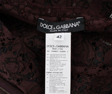 Load image into Gallery viewer, Dolce &amp; Gabbana Elegant Purple Floral Lace Maxi Dress
