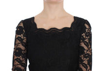 Load image into Gallery viewer, Dolce &amp; Gabbana Elegant Black Floral Lace Maxi Dress
