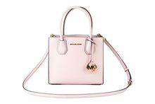 Load image into Gallery viewer, Michael Kors Mercer Medium Leather Messenger Crossbody Handbag (Powder Blush Solid)
