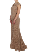 Load image into Gallery viewer, Dolce &amp; Gabbana Elegant Pink Floral Lace Maxi Dress
