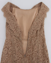 Load image into Gallery viewer, Dolce &amp; Gabbana Elegant Pink Floral Lace Maxi Dress
