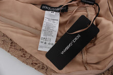 Load image into Gallery viewer, Dolce &amp; Gabbana Elegant Pink Floral Lace Maxi Dress
