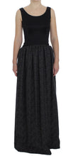 Load image into Gallery viewer, Dolce &amp; Gabbana Elegant Black Full-Length Sheath Dress
