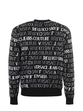 Load image into Gallery viewer, Versace Jeans Elegant Monochrome Logo Sweater
