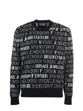 Load image into Gallery viewer, Versace Jeans Elegant Monochrome Logo Sweater
