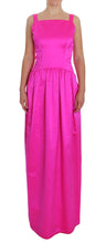 Load image into Gallery viewer, Dolce &amp; Gabbana Elegant Silk Full Length Pink Sheath Dress

