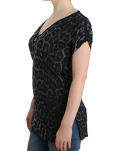 Load image into Gallery viewer, Cavalli Sultry Leopard V-Neck Modal Top
