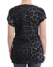 Load image into Gallery viewer, Cavalli Sultry Leopard V-Neck Modal Top
