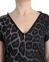 Load image into Gallery viewer, Cavalli Sultry Leopard V-Neck Modal Top
