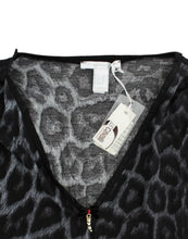 Load image into Gallery viewer, Cavalli Sultry Leopard V-Neck Modal Top

