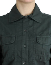 Load image into Gallery viewer, Cavalli Elegant Gray Cotton Button Down Shirt
