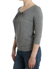 Load image into Gallery viewer, Cavalli Elegant Gray Cashmere-Blend Jumper
