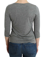 Load image into Gallery viewer, Cavalli Elegant Gray Cashmere-Blend Jumper
