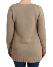 Load image into Gallery viewer, Cavalli Beige knitted wool sweater
