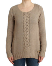 Load image into Gallery viewer, Cavalli Beige knitted wool sweater
