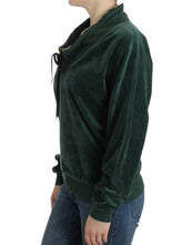 Load image into Gallery viewer, Cavalli Elegant Green Mock Sweater with Rhinestone Detail
