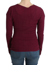 Load image into Gallery viewer, Cavalli Elegant Purple Keyhole Wool Sweater
