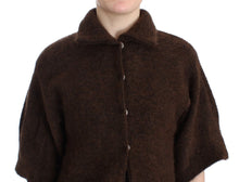 Load image into Gallery viewer, Cavalli Elegant Short Sleeved Brown Cardigan
