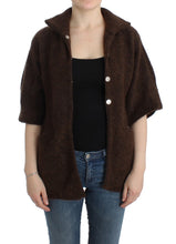 Load image into Gallery viewer, Cavalli Elegant Short Sleeved Brown Cardigan
