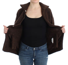 Load image into Gallery viewer, Cavalli Elegant Short Sleeved Brown Cardigan
